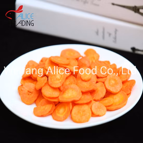 Healthy Vegetable Snack Fried Carrot Chips