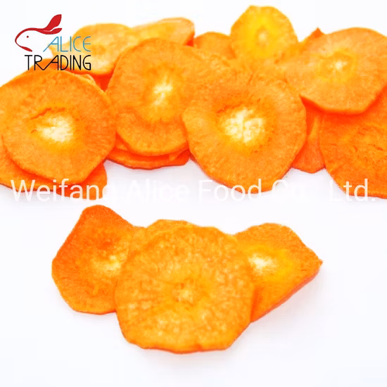 Healthy Vegetable Snack Fried Carrot Chips